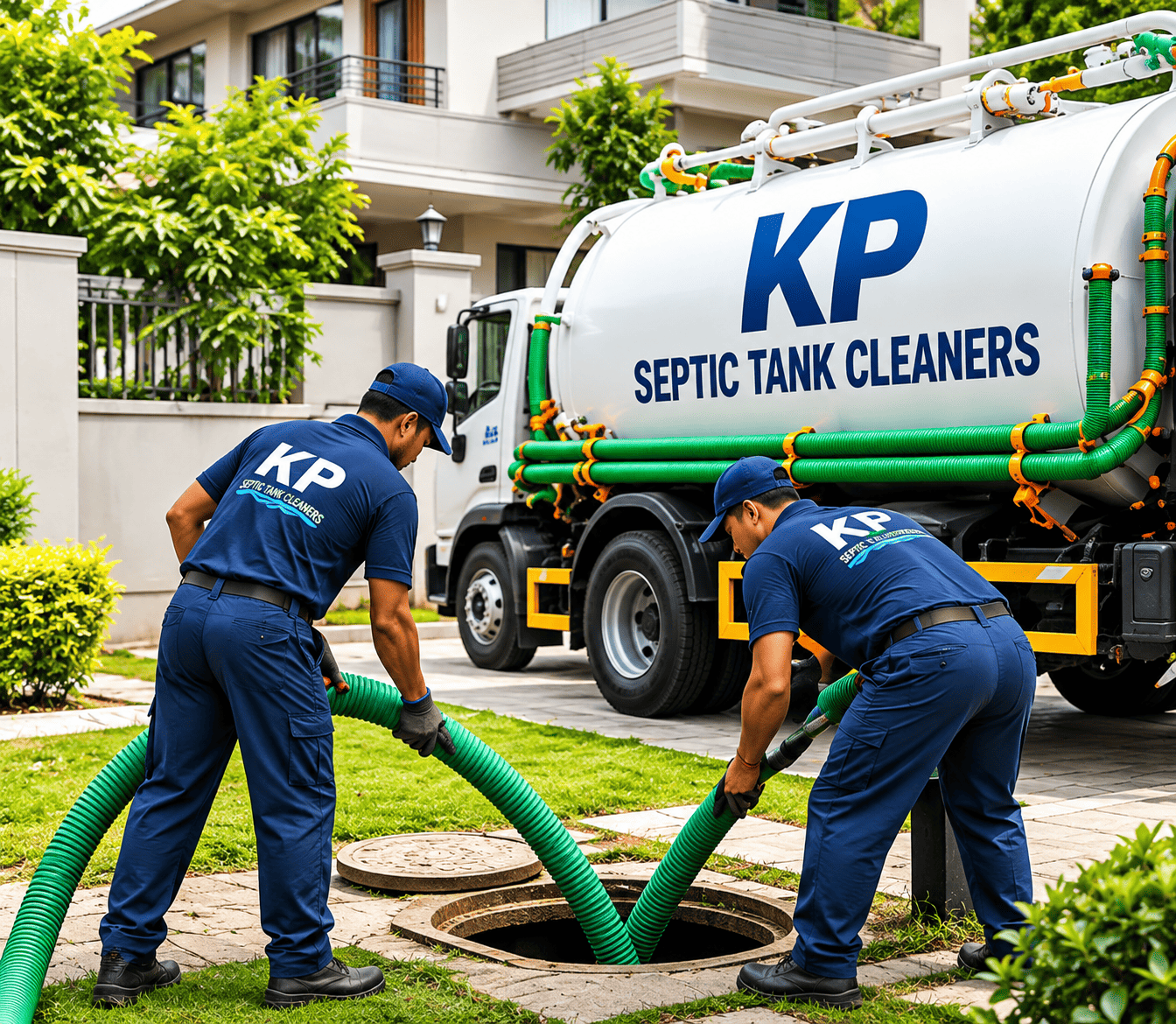KP Septic Tank Cleaners professional septic tank cleaning team in Hyderabad